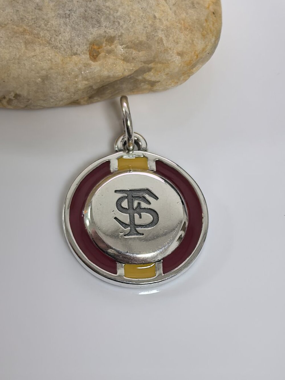 James Avery Enamel Florida State University School Spirit Charm, S925 Silver